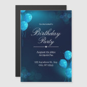 Custom Birthday Invitation Card Magnetische Uitnodiging (Voorkant / Achterkant)