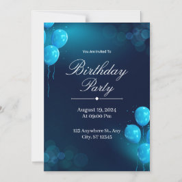 Custom Birthday Invitation Card Magnetische Uitnodiging