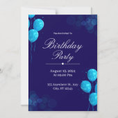 Custom Birthday Invitation Card Magnetische Uitnodiging (Voorkant)