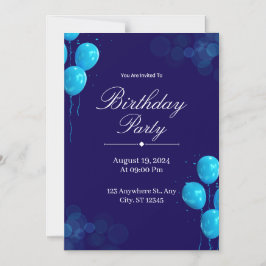 Custom Birthday Invitation Card Magnetische Uitnodiging