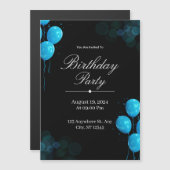 Custom Birthday Invitation Card Magnetische Uitnodiging (Voorkant / Achterkant)