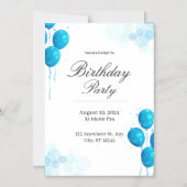 Custom Birthday Invitation Card Magnetische Uitnodiging (Voorkant)