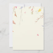 Custom Birthday Invitation with Cute Foxes Kaart (Achterkant)