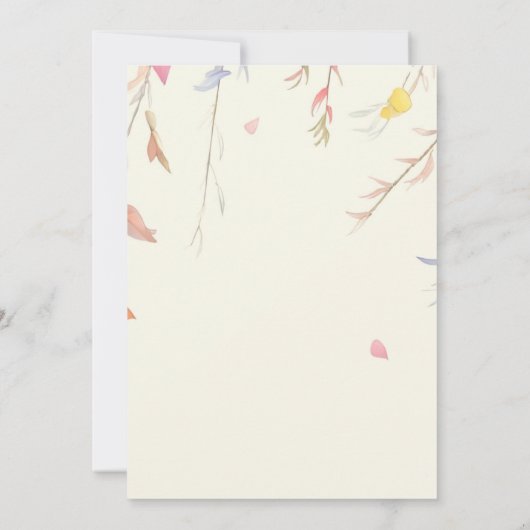 Custom Birthday Invitation with Cute Foxes Kaart (Achterkant)