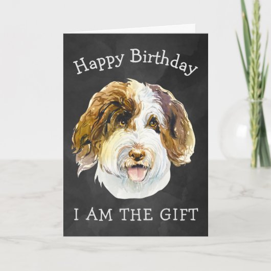 Custom Birthday Kaart van je Australische doodle (Voorkant)