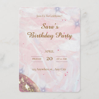 Custom Birthday Party Invitation Kaart