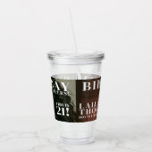 Custom Birthday Party Magazine Cover Cheers Acryl Drinkbeker (Links)