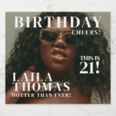 Custom Birthday Party Magazine Cover Cheers Likeurfles Etiket (Enkel label)