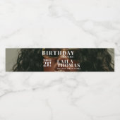 Custom Birthday Party Magazine Cover Cheers Waterfles Etiket (Enkel label)