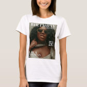 Custom Birthday Party Magazine Hoesje Cheers T-shirt (Voorkant)