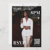 Custom Birthday Party Magazine Hoesje Foto's Kaart (Achterkant)