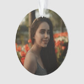 Custom Birthday Photo Keepsake Ornament (voorkant)