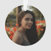 Custom Birthday Photo Keepsake Ornament (voorkant)