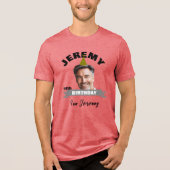 Custom Birthday Shirt with Name, Year & Photo (Voorkant)