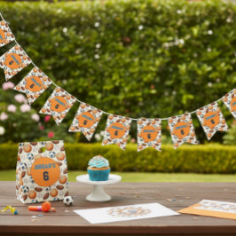 Custom Birthday Sports Theme Vlaggetjes