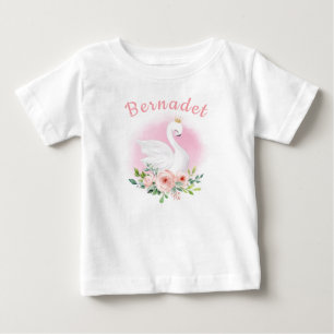 Custom Birthday Swan Princess T-Shirt