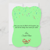 Custom Birthday Wenskaart - Mooi ontwerp Feestdagenkaart (Achterkant)