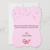 Custom Birthday Wenskaart - Mooi ontwerp Feestdagenkaart (Achterkant)