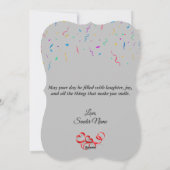 Custom Birthday Wenskaart - Mooi ontwerp Feestdagenkaart (Achterkant)