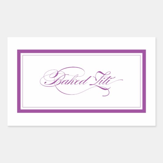 Custom_Bked Ziti Rechthoekige Sticker (Voorkant)