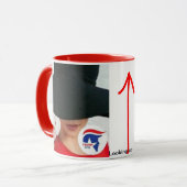 Custom Black 15 oz Ringer die Mok ZZZ_IT opzoekt (Voorkant links)