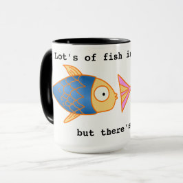 Custom Black 15 oz Ringer Fishy ZAZZ_IT Mok