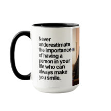 Custom Black 15 oz Ringer Mok Smile77 by ZAZZ_IT