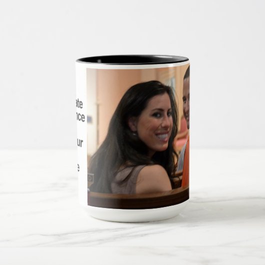 Custom Black 15 oz Ringer Mok Smile77 by ZAZZ_IT (Midden)