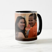 Custom Black 15 oz Ringer Mok Smile77 by ZAZZ_IT (Voorkant rechts)