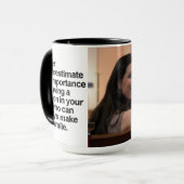 Custom Black 15 oz Ringer Mok Smile77 by ZAZZ_IT (Voorkant links)