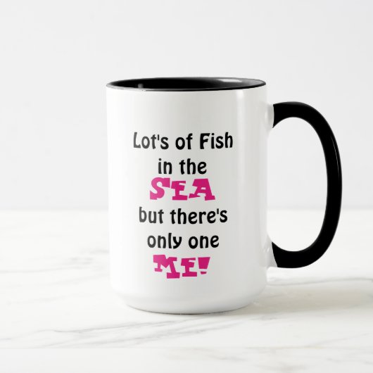 Custom Black 15oz Ringer Mok Fish 341 by ZAZZ_IT (Rechts)