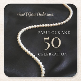 Custom Black 50 and Fabulous Kartonnen Onderzetters