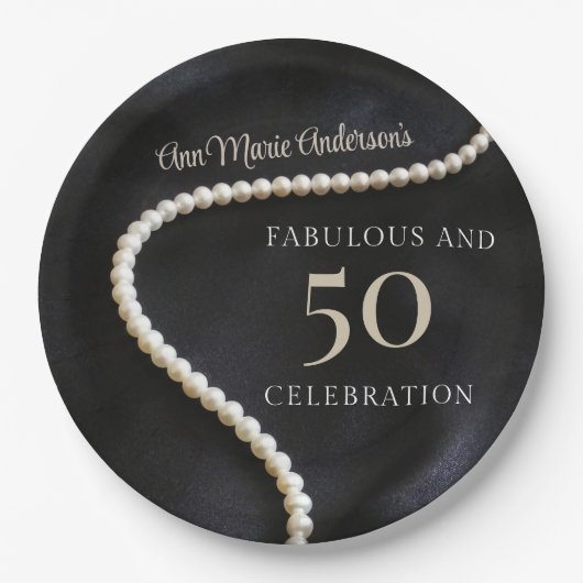 Custom Black 50 and Fabulous Papieren Bordje (Voorkant)