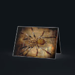 Custom Black and Brown Creepy Spider Birthday Kaart<br><div class="desc">We have done it again! For all those horror and creeper enthusiasts out there. We have created a creepy depiction of the infamous hairy spider. This spider collection will make a perfect gift for someone special or will show of your great and unique sense of style. This spider collection can...</div>