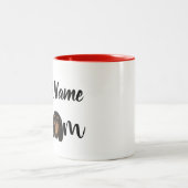 Custom Black and Tan Cavalier King Charles  Tweekleurige Koffiemok (Center)