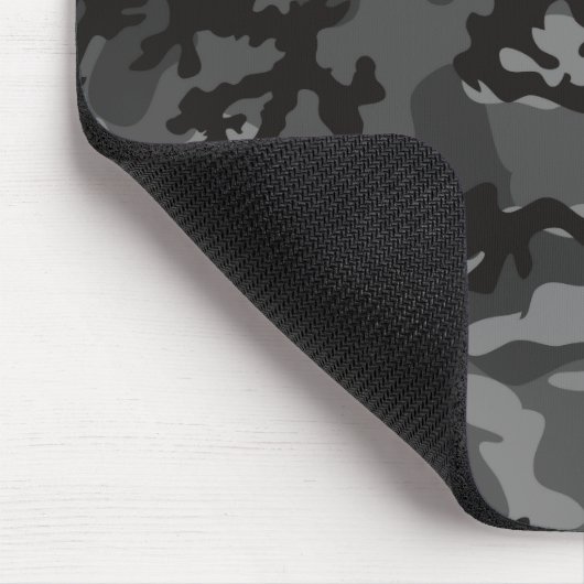Custom Black Camo Mousepad Muismat (Hoek)