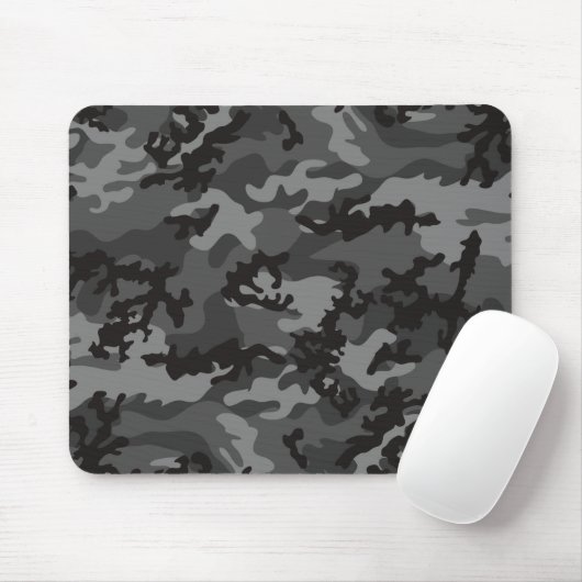 Custom Black Camo Mousepad Muismat (Met muis)