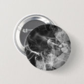 Custom black crystal badge  ronde button 5,7 cm (Voorkant /achterkant)