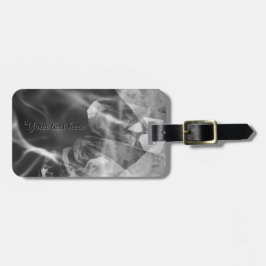 Custom black crystal luggage tag bagagelabel