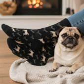Custom Black Dog Photo Socks Sokken