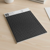 Custom Black Engineering Graph Paper Pad with Logo Notitieblok