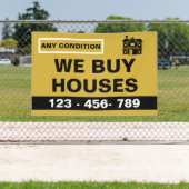 Custom Black Gold We Buy Houses Real Estate Invest Spandoek (Insitu)