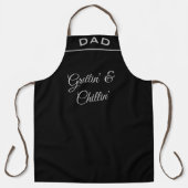 Custom Black Grilling, Chillin Dad #FATHERSDAYGift Schort (Voorkant)