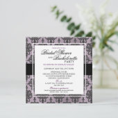CUSTOM Black Lace Bachelorette/Vrijgezellenfeest V Kaart (Staand voorkant)