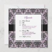 CUSTOM Black Lace Bachelorette/Vrijgezellenfeest V Kaart (Achterkant)