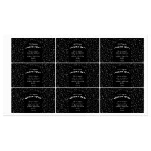 Custom Black Monster Spray Labels