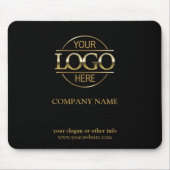 Custom Black Promotional Company Zakelijke Logo Muismat (Voorkant)
