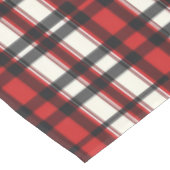 Custom Black Red Plaid Farmhouse Style Tafelkleed (Gekanteld)