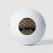Custom Black Rust Fisherman's geschenk vliegvissen Golfballen