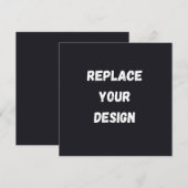 Custom black simple Design Add Photo or Text (Voorkant / Achterkant)